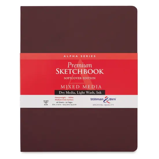 Stillman & Birn Alpha Series Sketchbook - 10" x 8", Soft Cover, 46 Sheets {1}