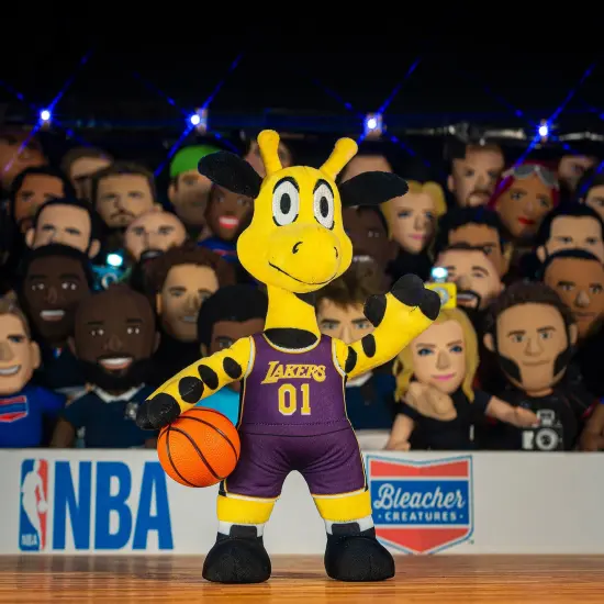 Bleacher Creatures Los Angeles Lakers Giraffe 10" Mascot Plush Figure {5}