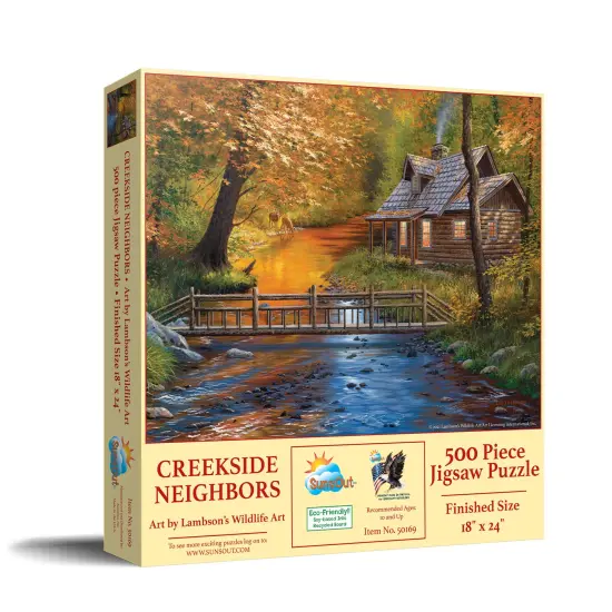 Sunsout Creekside Neighbors 500 pc Jigsaw Puzzle 50169 {3}