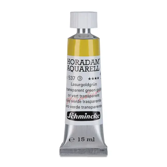 Schmincke Horadam Aquarell Watercolor - Transparent Green Gold, 15 ml tube {2}