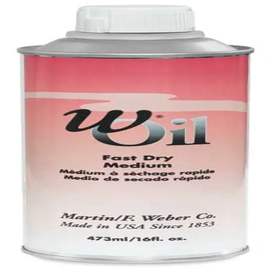 Weber wOil Water Mixable Oil Color Mediums - Fast Dry Medium, 16 oz bottle {1}