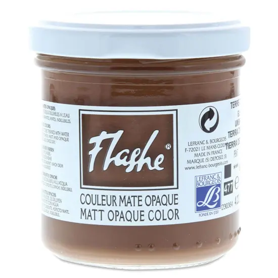 Lefranc & Bourgeois Flashe Vinyl Paint - Burnt Umber, 125 ml jar {1}