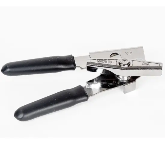 Hand-Held Can Opener Rubberized Grip Long-Lasted Heavy Gauge Steel 7" {1}