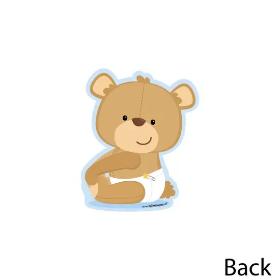 Big Dot of Happiness Baby Boy Teddy Bear - Decorations DIY Baby Shower Party Essentials - Set of 20 {4}