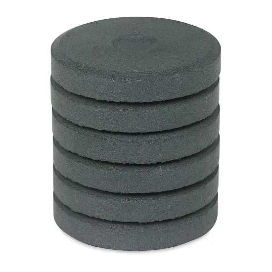 Richeson Tempera Cakes and Sets - Charcoal Metallic, Pkg of 6 {1}