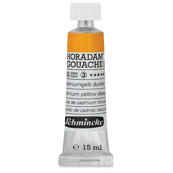 Schmincke Horadam Artist Gouache - Cadmium Yellow Deep, 15 ml tube {1}