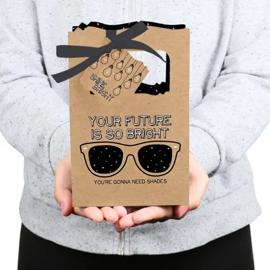 Big Dot of Happiness Bright Future - Graduation Party Favor Boxes - Set of 12 {6}