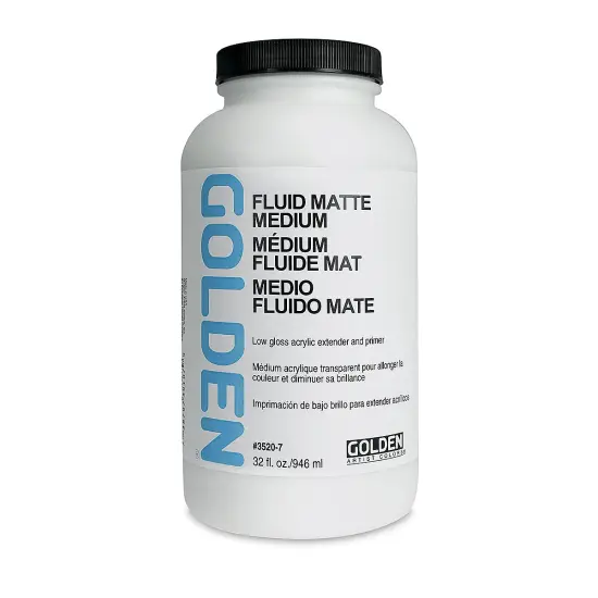 Golden Fluid Medium - Matte, 32 oz jar {2}