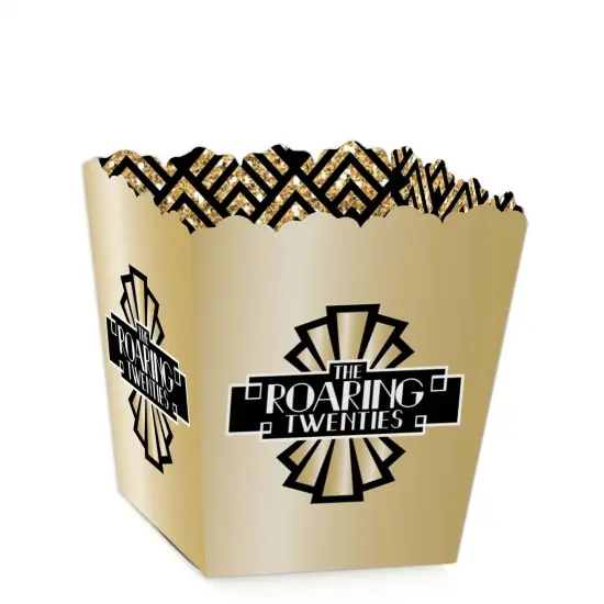 Big Dot of Happiness Roaring 20's - Party Mini Favor Boxes - 1920s Art Deco Jazz Party Treat Candy Boxes - Set of 12 {1}