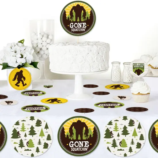 Big Dot of Happiness Sasquatch Crossing - Bigfoot Party or Birthday Party Giant Circle Confetti - Party Decorations - Large Confetti 27 Count {6}