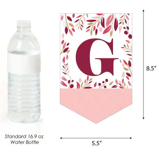 Big Dot of Happiness First Communion Pink Elegant Cross - Girl Religious Party Bunting Banner - Party Decorations - God Bless Your 1st Communion {4}