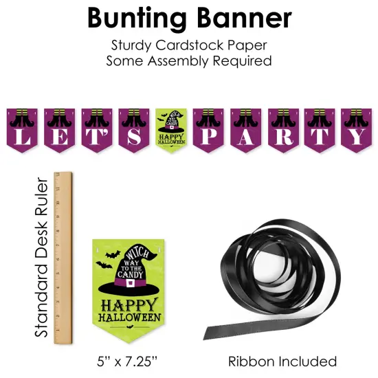 Big Dot of Happiness Happy Halloween - Witch Party Supplies Decoration Kit - Decor Galore Party Pack - 51 Pc {7}