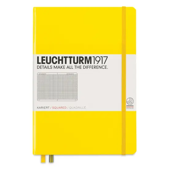 Leuchtturm1917 Squared Hardbound Notebook - Lemon, 5-3/4" x 8-1/4" {1}