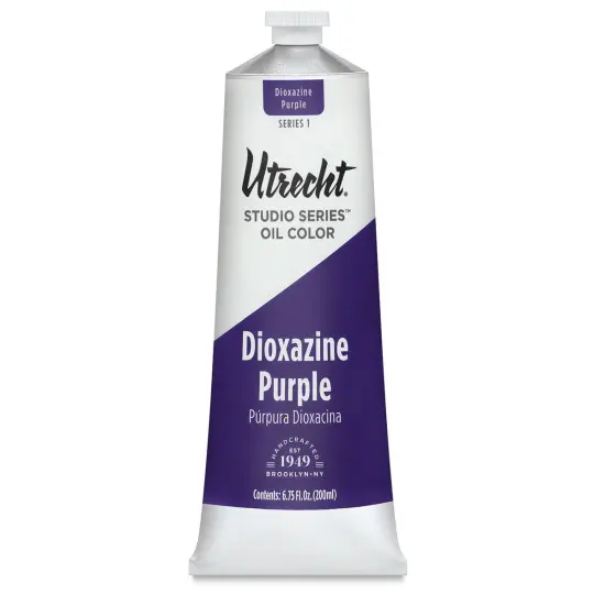 Utrecht Studio Series Oil Paint - Dioxazine Purple, 200 ml tube {2}