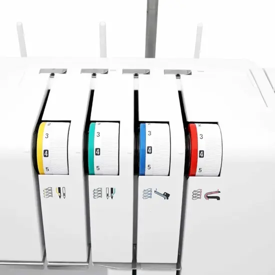 Bernette b64 Airlock 2/3/4 Thread Freearm Jet Air Serger {6}