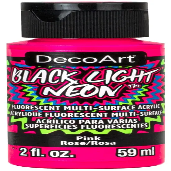DecoArt Black Light Neon Acrylic Paint 2oz {2}
