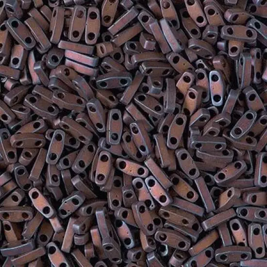 Miyuki Quarter Tila Bead, QTL-2005, Matte Metallic Dark Raspberry Iris {1}