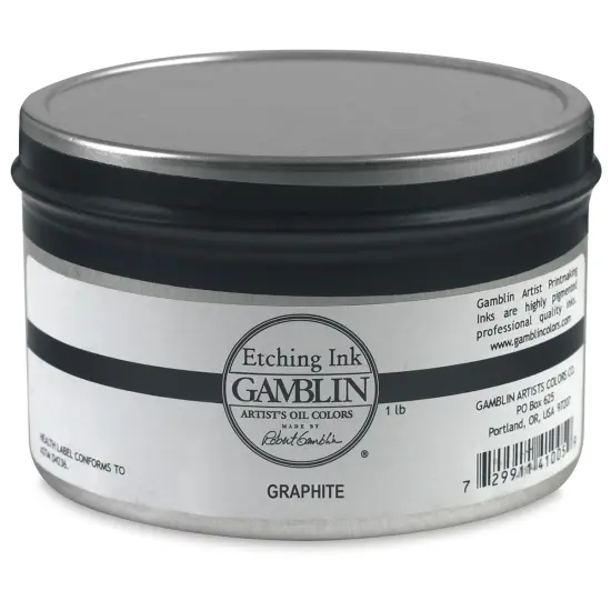 Gamblin Etching Ink - Graphite, 1 lb {1}