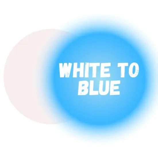 White to Blue Premium Glow Powder for Resin 2 Oz {1}