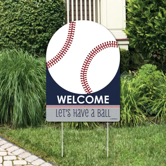 Big Dot of Happiness Batter Up - Baseball - Party Decorations - Birthday Party or Baby Shower Welcome Yard Sign {1}