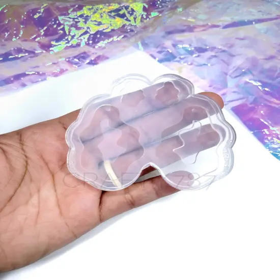 Wavy Oval Freeform Dangle Earrings Silicone Mold {2}