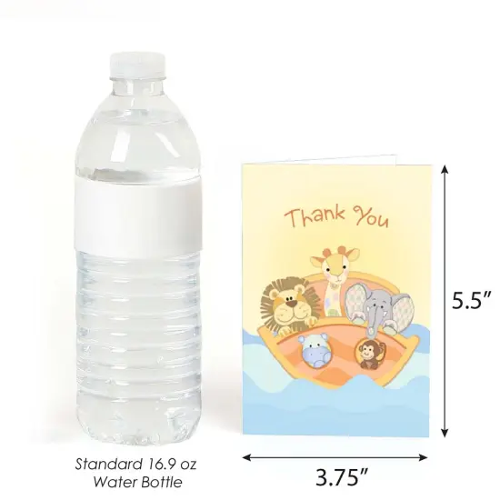 Big Dot of Happiness Noah's Ark - Baby Shower Thank You Cards (8 count) {4}
