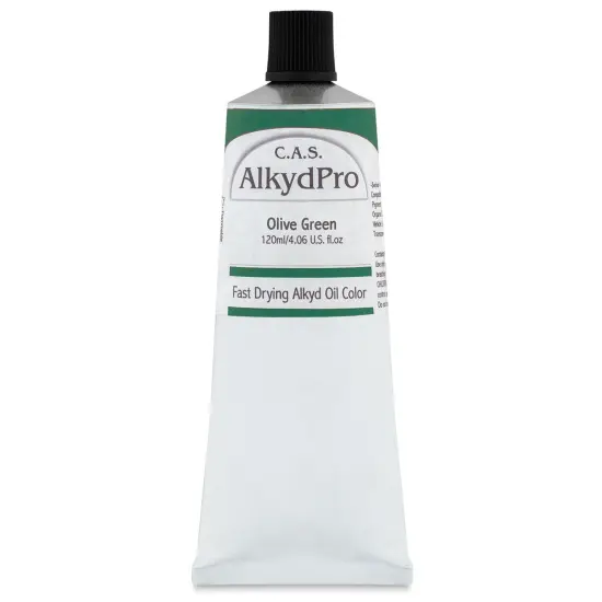 CAS AlkydPro Fast-Drying Alkyd Oil Color - Olive Green, 120 ml tube {1}