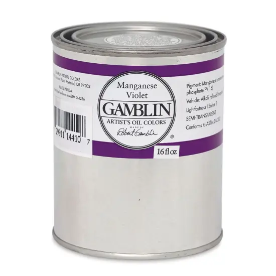 Gamblin Artist's Oil Color - Manganese Violet, 16 oz Can {1}