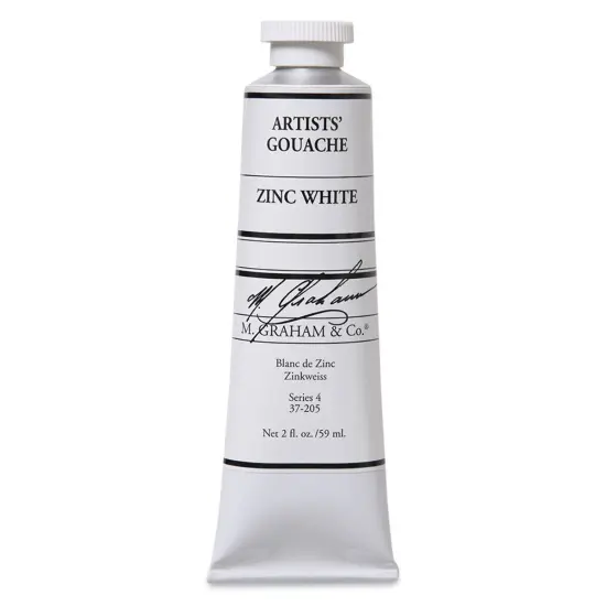 M. Graham Artists' Gouache - Zinc White, 59 ml tube {1}