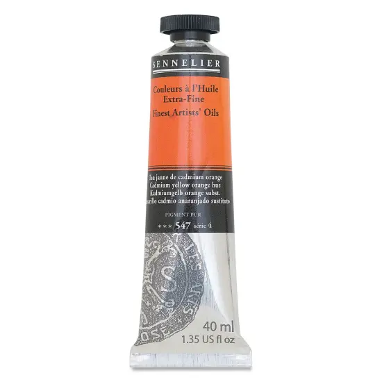 Sennelier Artists' Extra Fine Oil Paint - Cadmium Yellow Orange Hue, 40 ml tube {2}