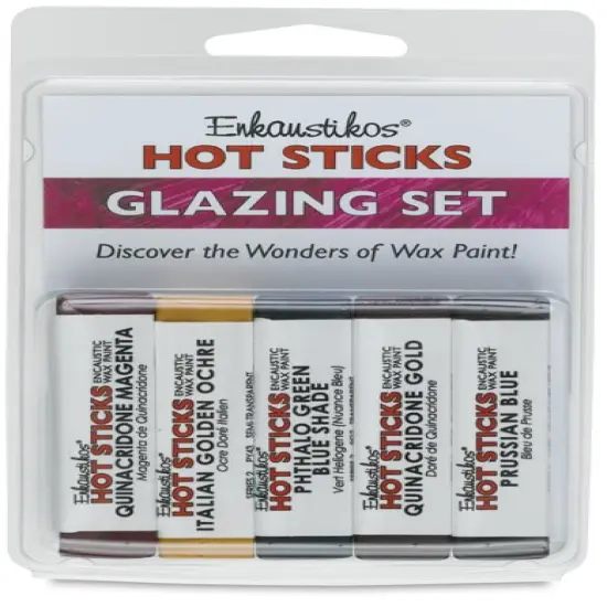 Enkaustikos Hot Sticks Encaustic Paints - Set of 5, Glazing Colors, 13 ml sticks {2}