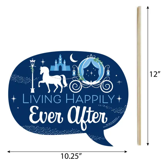 Big Dot of Happiness Funny Fairy Tale Fantasy - Royal Prince and Princess Party Photo Booth Props Kit - 10 Piece {6}