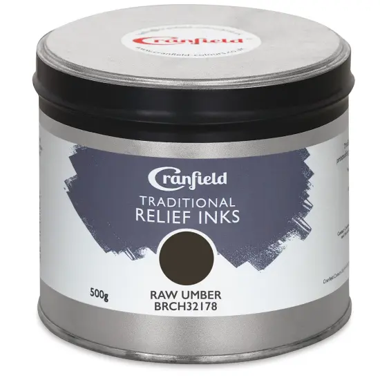 Cranfield Traditional Relief Ink - Raw Umber, 500 g {1}