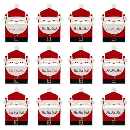 Big Dot of Happiness Jolly Santa Claus - Treat Box Party Favors - Christmas Party Goodie Gable Boxes - Set of 12 {6}