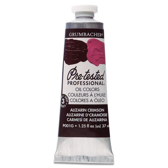 Grumbacher Pre-Tested Artists' Oil Color - Alizarin Crimson, 1.25 oz tube {2}