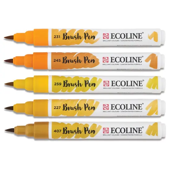 Royal Talens Ecoline Brush Marker Set - Earth Tones, Set of 5 {2}