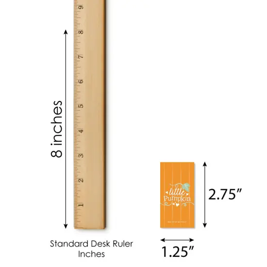 Big Dot of Happiness Little Pumpkin - Mini Candy Bar Wrapper Stickers - Fall Birthday Party or Baby Shower Small Favors - 40 Count {6}