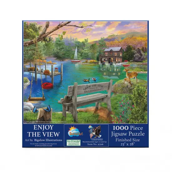 Sunsout Enjoy the View 1000 pc Jigsaw Puzzle 31706 {4}
