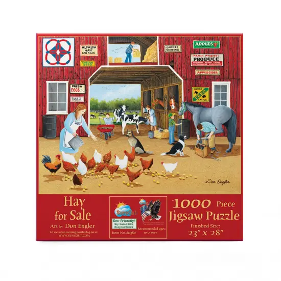 Sunsout Hay For Sale 1000 pc Jigsaw Puzzle 60380 {4}