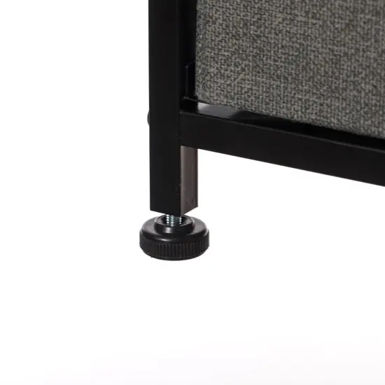 Sand Beige Bins and White Frame Storage Night Chest and Storage Chest Beige 7 Drawer {12}