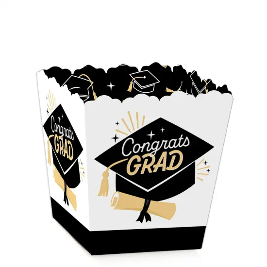 Big Dot of Happiness Goodbye High School, Hello College - Party Mini Favor Boxes - Graduation Party Treat Candy Boxes - Set of 12 {1}