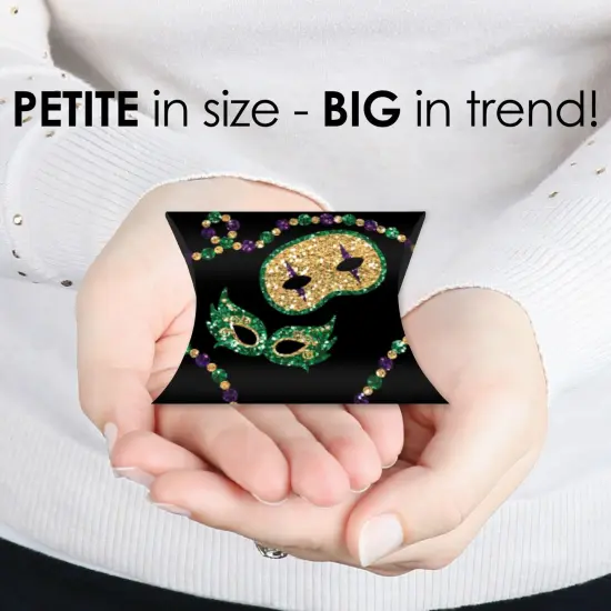 Big Dot of Happiness Mardi Gras - Favor Gift Boxes - Masquerade Party Petite Pillow Boxes - Set of 20 {4}
