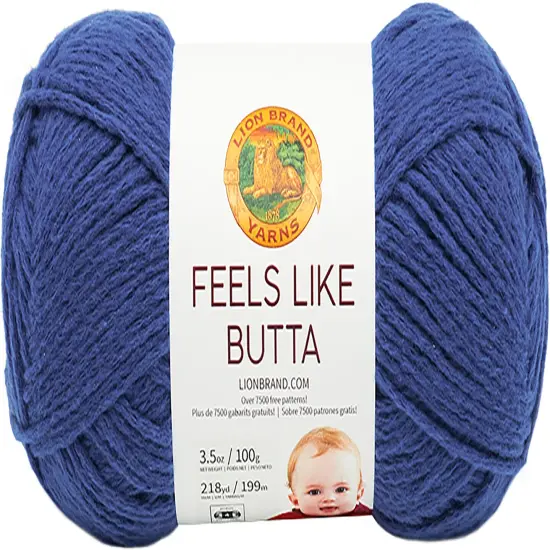 (3 Pack) Lion Brand Yarn Feels Like Butta Yarn, Royal Blue {2}