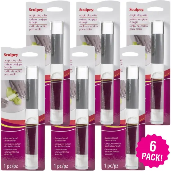 Multipack of 6 - Sculpey Acrylic Clay Roller {1}