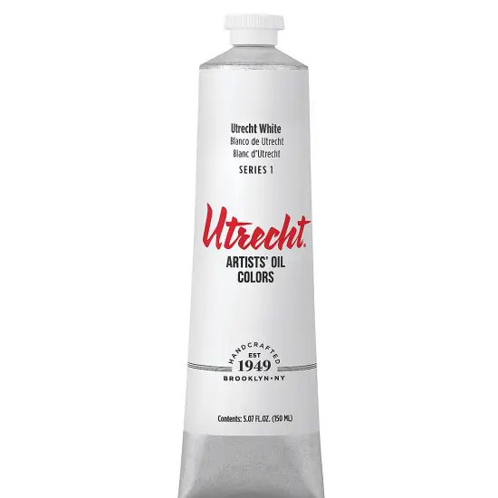 Utrecht Artists' Oil Paint - Utrecht White, 150 ml tube {2}