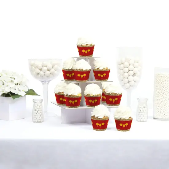 Big Dot of Happiness Lunar New Year Party Decorations - Party Cupcake Wrappers - Set of 12 {3}