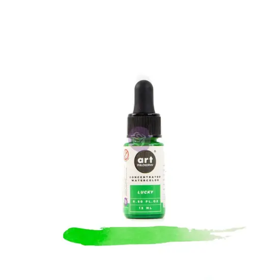 Art Philosophy Concentrate Watercolor - Lucky - 1 Bottle With Dropper - 0.5Oz 655350633738 {1}