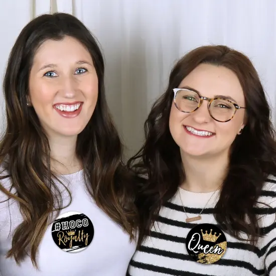 Big Dot of Happiness HOCO Dance - 3 inch Homecoming Badge - Pinback Buttons - Set of 8 {6}