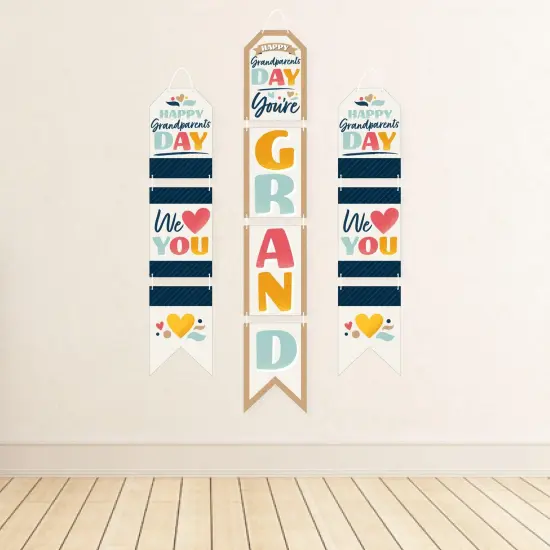 Big Dot of Happiness Happy Grandparents Day - Hanging Vertical Paper Door Banners - Grandma & Grandpa Party Wall Decoration Kit - Indoor Door Decor {4}