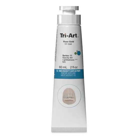 Tri-Art High Viscosity Artist Acrylic - Rose Gold, 60 ml tube {1}